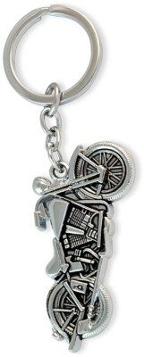 Outdazzle Bullet Bike Metal Key Chain(Silver)