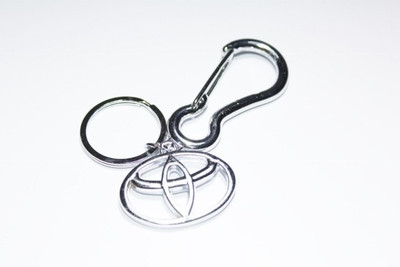 

Aura Toyota Cars Full Metal Body Key Chain(Silver)