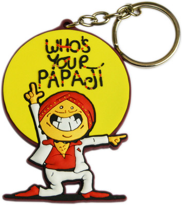 

Chimp Who's Your Papaji Key Chain(Yellow)