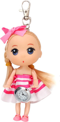 

Super Drool Pinkline Sweet and Glamorous Doll Watch Locking Key Chain(Pink)