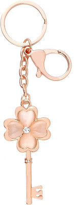 

Super Drool Enameled Studded Locking Key Chain(Gold)