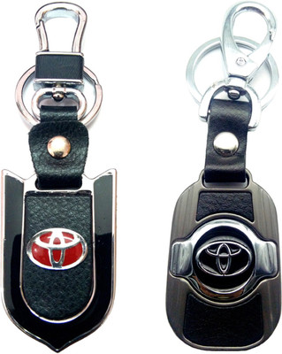 

City Choice New Combo of Toyota Multicolor Leather-Metal Hook Locking Key Chain(Multicolor)