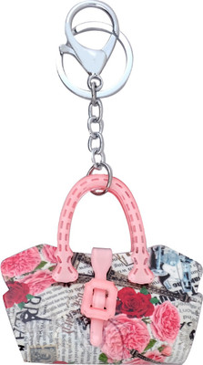 

Super Drool Pink Designer Acrylic Handle Bag Locking Key Chain(Pink)