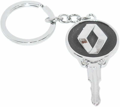 

Aura Imported Key Shape Full Metal Renaut Key Chain(Black, Silver)