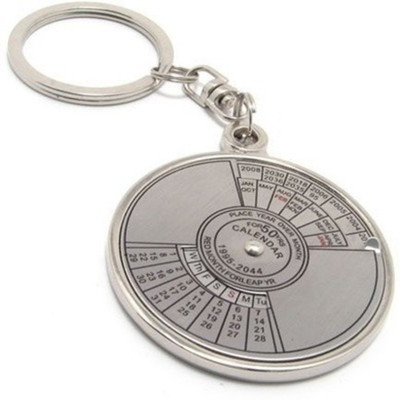 

Zeroza Date Perpetual with Calendar up-to 50 Years FY01 Key Chain(Silver)