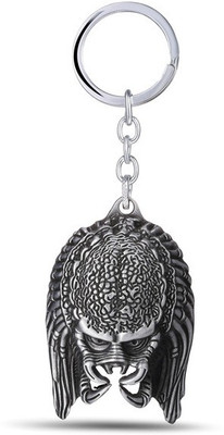 

Optimus traders AVP AlienHorror Film Face Vintage Style 3d metal Key Chain(Silver)