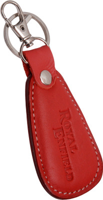 

Zeroza Royal Enfield Leather Metal RE21 Locking Key Chain(Brown)