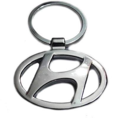 

Aditya Traders real metal hyundai logo Key Chain(Silver)