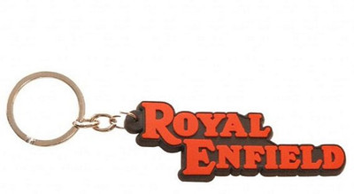 

Aura Royal Enfield Silicon Imported Locking Key Chain(Red, Black)