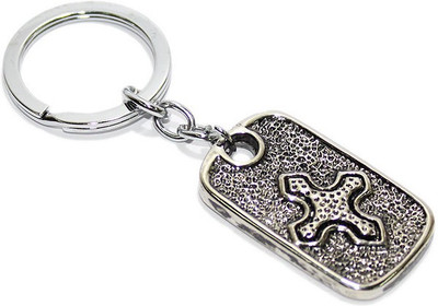 

Aura Special Cross & Star Full Metal Imported Locking Key Chain(Multicolor)