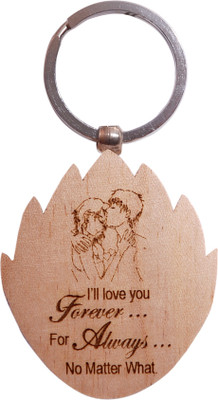 

Oyedeal Express Love KYCN353 Wooden Engraved Key Chain(Brown)