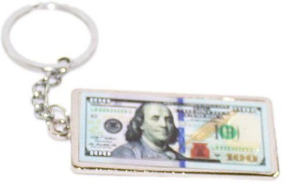 

Aura United States 100 Dollar Note Metal Key Chain(Multicolor)