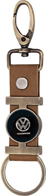 

U R God Long Volkswagen Car Logo Locking Key Chain(Brown)