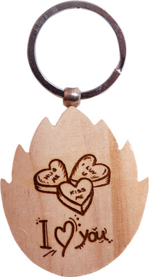 

Oyedeal Express Love KYCN340 Wooden Engraved Key Chain(Brown)