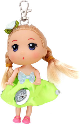 

Super Drool Green Sweet and Glamorous Doll Watch Locking Key Chain(Green)