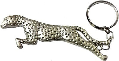 

U R God Jaguar Dotted Metal Key Chain(Silver)