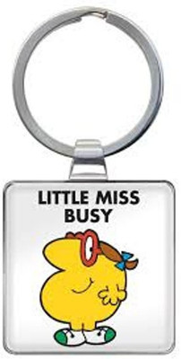 

That Company called If LITTLE MISS BUSY KEYRING Key Chain(White)