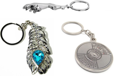 

Dealfinity Set Of Jaguar, Oh My God And 50 Years Calendar Key Chain(Multicolor)