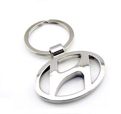 Ezone Full Metal Car Hyundai Key Chain(Silver)