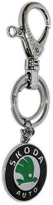 

Aura Cool Imported Skoda Cars Full Metal Hook Key Chain(Multicolor)