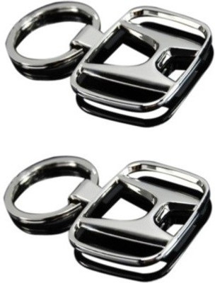

Ezone Honda Full Metal Key Ring Pack of 2 Key Chain(Silver)