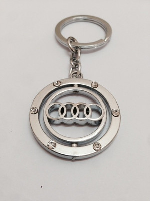 

Aura Revolving Audi Metal Key Chain(Silver)