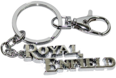 24x7 Shop Imported Royal Enfield Chrome Plated Key Chain(Silver)