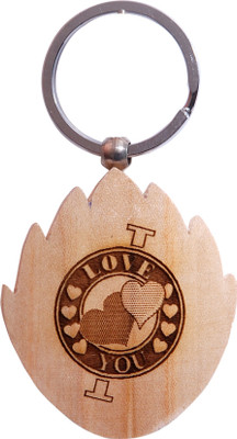 

Oyedeal Express Love KYCN358 Wooden Engraved Key Chain(Brown)