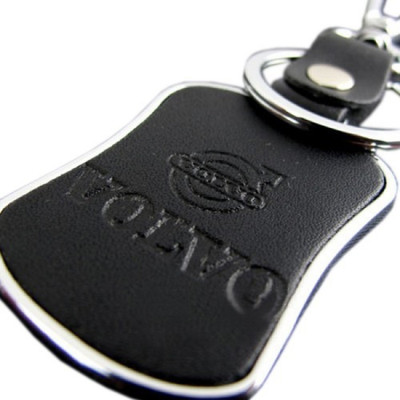 

Oyedeal Volvo Leather Metal Locking Key Chain(Black)