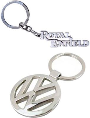 

Alexus Royal Enfield Metal & Volkswagon Key Chain(Silver)