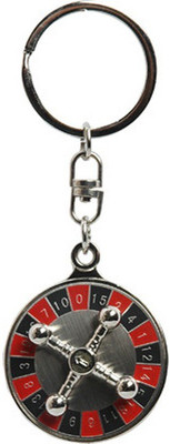 

Lata 360 Degree Rotating Casino Roulette Wheel Game Key Chain Key Chain(Multicolor)