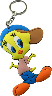 

Techpro Doublesided Rubber Tweety Bird with Cap Key Chain(Multicolor)