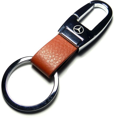 

Techpro Leatherite Brown Mercedes-Benz Locking Key Chain(Multicolor)