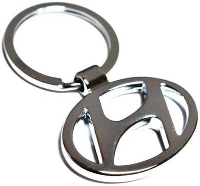 

Amor Hyundai Logo Metal Car Keychain Key Chain(Silver)
