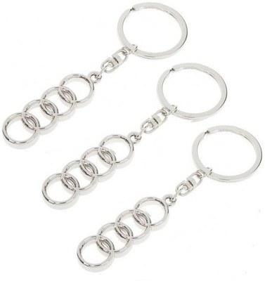 37% OFF on Indiashopers Audi Metallic Ring (Pack Of 3) Key Chain(Silver) 37% OFF on Indiashopers Audi Metallic Ring (Pack Of 3) Key Chain(Silver)