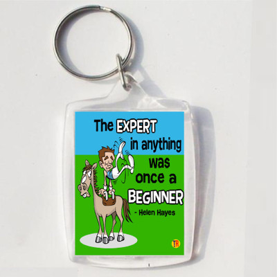 

Thoughtroad EXPERT WAS ONCE A BEGINNER Key Chain(Multicolor)