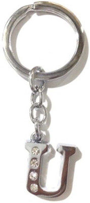 

Rashi Traders Alphabet U Chrome Key Chain(Silver)