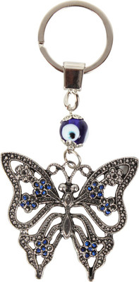 

Brecken Paul Chinese Lucky Butterfly key Chain Key Chain(Silver)