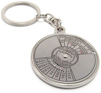 MI Corporations Date Perpetual With Calendar Up-To 50 Years Key Chain (Silver) Key Chain(Silver)