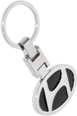 

Aura Imported Heavy Metal Hyundai Cars Key Chain(Silver, Black)