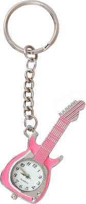 

Super Drool Pinkguitar Watch Locking Key Chain(Multicolor)