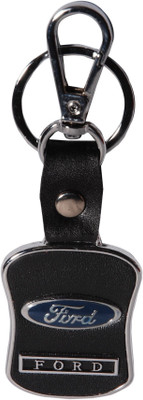 

Oyedeal Ford Faux Leather Metal FD01 Locking Key Chain(Black)