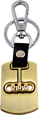 

Forty Creek Movable Audi Icon Locking Key Chain(Gold)