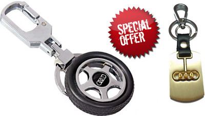 

City Choice Combo of Audi Locking Key Chain(Multicolor)