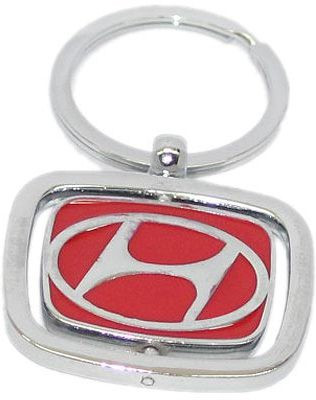 

Aura Hyundai Cars Imported Double Sided Revolving Locking Key Chain(Multicolor)