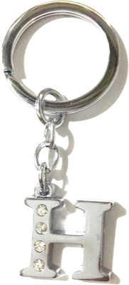 Tech Fashion Alphabet H Locking Key Chain(Silver)