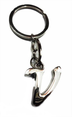 

GCT Alphabet Letter V Metal Key Chain(Silver)