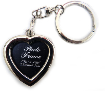 

Techpro Valentines'day Love Metal Heart Photo Frame Key Chain(Multicolor)