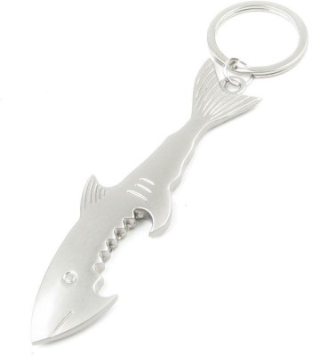 

Aura Imported Shark Full Metal Key Chain(Silver)