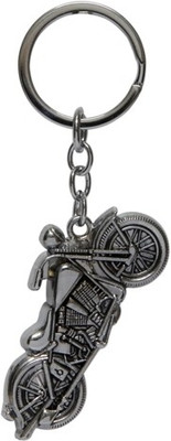 Trendy Loot Sports Motorcycle Key Chain(Silver)